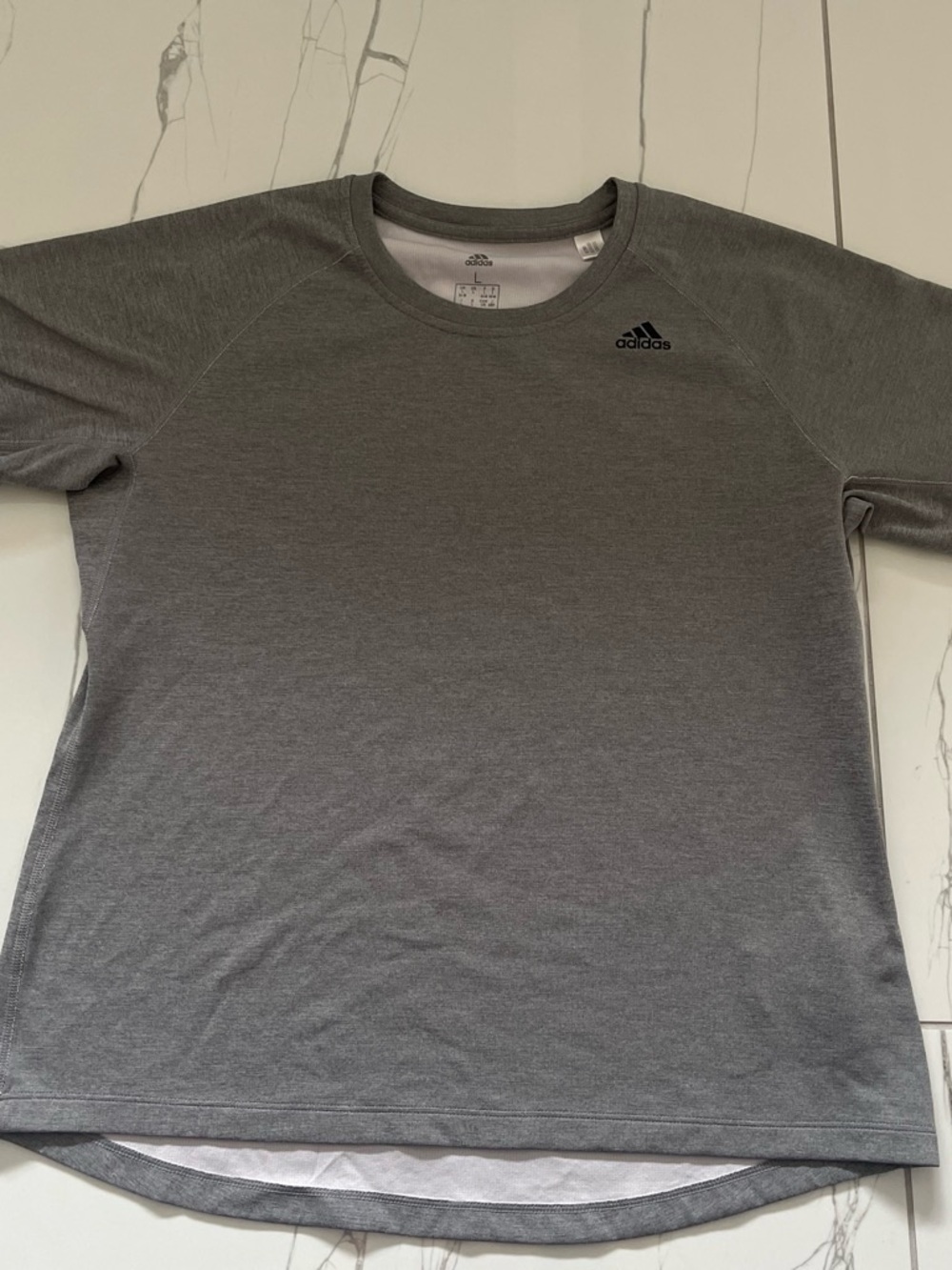 adidas Men’s Grey Short Sleeve Athletic Tee